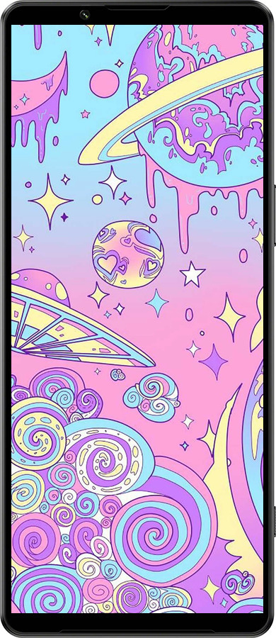 Силиконовый чехол Розовая галактика для Sony Xperia 1 IV - 4146u-2787 изображение 