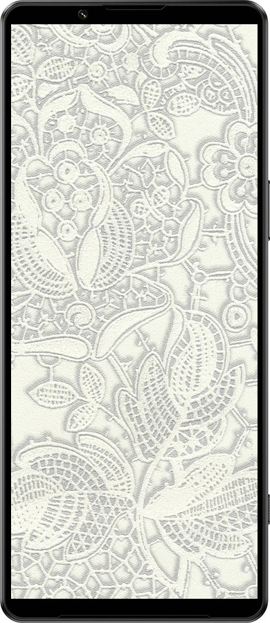 Силиконовый чехол Белое кружево для Sony Xperia 1 IV - 4383u-2787 изображение 