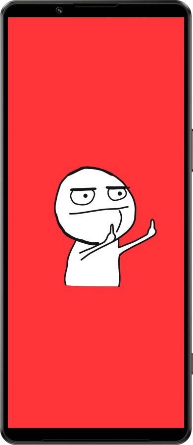 Силиконовый чехол Мем для Sony Xperia 1 IV - 4578u-2787 изображение 