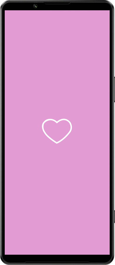 Силиконовый чехол Сердце 2 для Sony Xperia 1 IV - 4863u-2787 изображение 