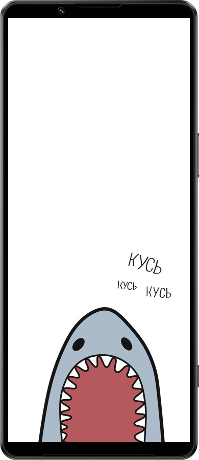 Силіконовий чехол Акула для Sony Xperia 1 IV - 4870u-2787 изображение 
