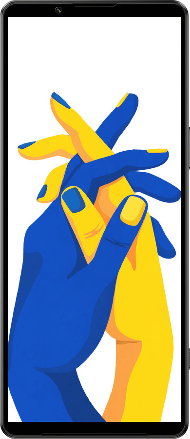 Силиконовый чехол Stand With Ukraine для Sony Xperia 1 IV - 5255u-2787 изображение 