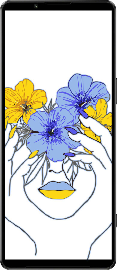 Силиконовый чехол Девушка v4 для Sony Xperia 1 IV - 5276u-2787 изображение 