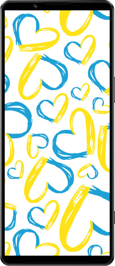 Силиконовый чехол Сердца UA для Sony Xperia 1 IV - 5292u-2787 изображение 