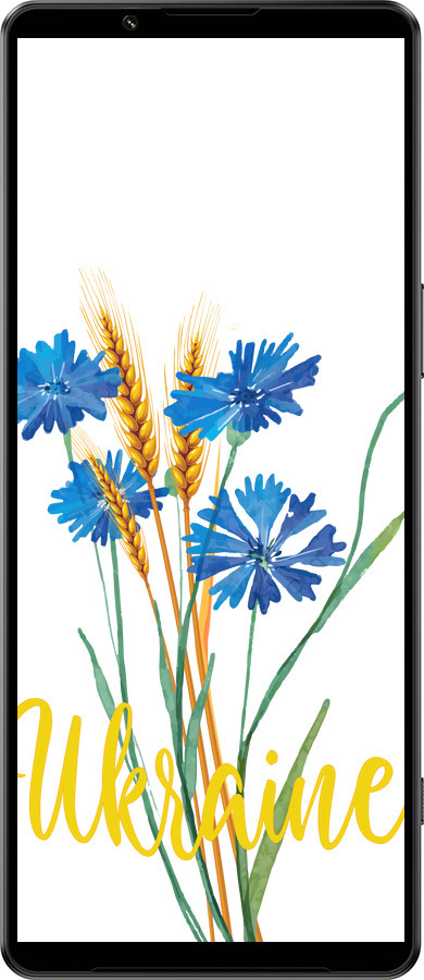 Силиконовый чехол Ukraine v2 для Sony Xperia 1 IV - 5445u-2787 изображение 