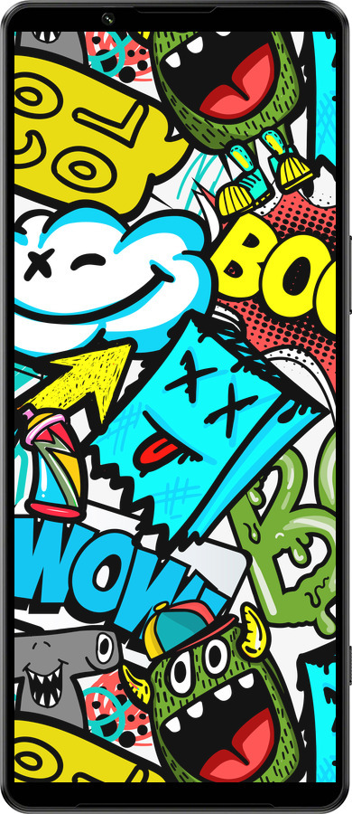 Силиконовый чехол Стикеры v4 для Sony Xperia 1 IV - 5508u-2787 изображение 