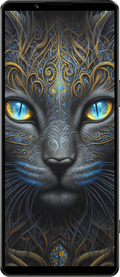 Силиконовый чехол Кошка для Sony Xperia 1 IV - 5548u-2787 изображение 