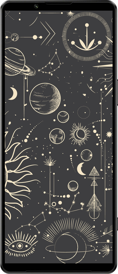 Силиконовый чехол Фаза луны для Sony Xperia 1 IV - 5605u-2787 изображение 