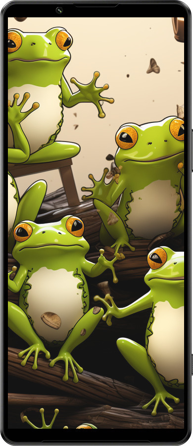 Силиконовый чехол Жабки для Sony Xperia 1 IV - 5656u-2787 изображение 