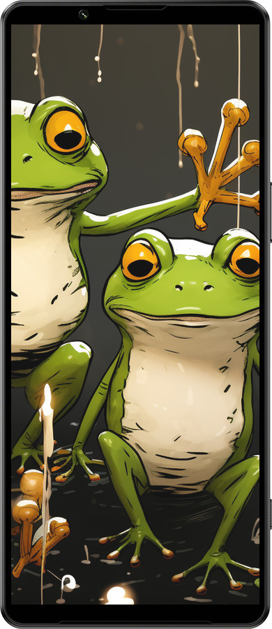 Силиконовый чехол Жабки 2 для Sony Xperia 1 IV - 5657u-2787 изображение 