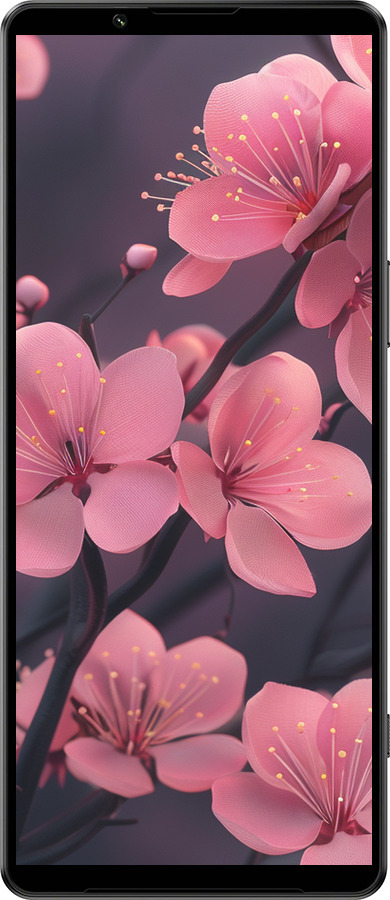 Силіконовий чехол Пурпурова сакура для Sony Xperia 1 IV - 6075u-2787 изображение 