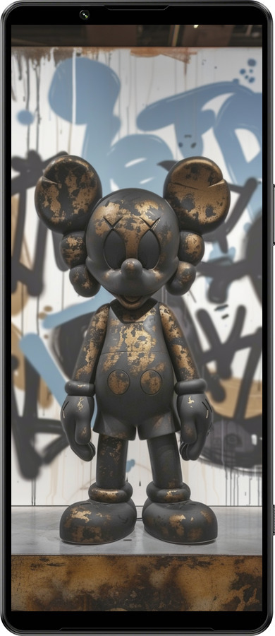 Силіконовий чехол Bronze kaws v2 для Sony Xperia 1 IV - 6098u-2787 изображение 