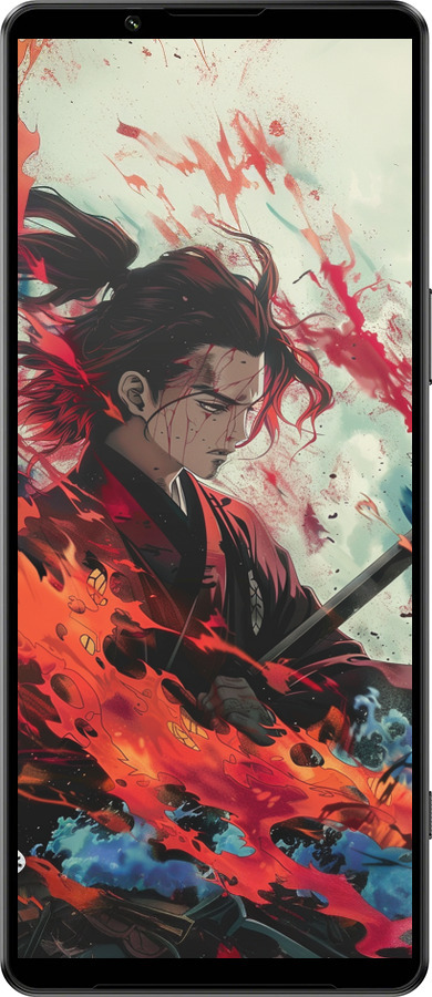 Силиконовый чехол Битва стихий для Sony Xperia 1 IV - 6110u-2787 изображение 