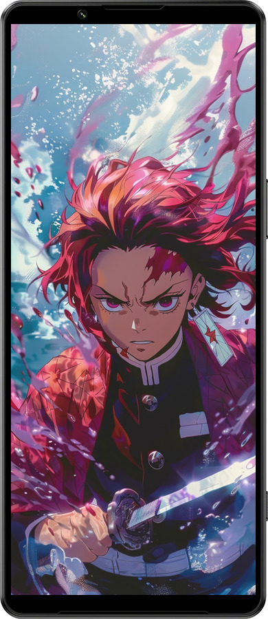 Силиконовый чехол Танджиро Камадо: Клинок рассекающий демонов для Sony Xperia 1 IV - 6111u-2787 изображение 