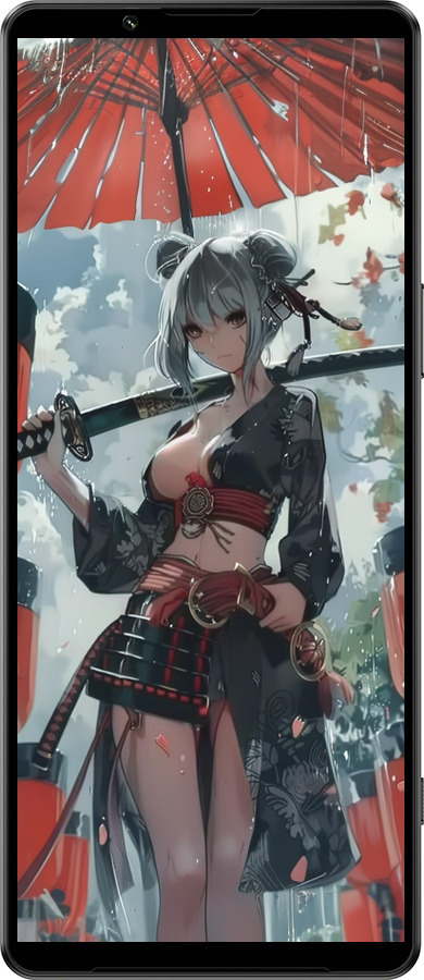 Силиконовый чехол Гейша-воин для Sony Xperia 1 IV - 6124u-2787 изображение 