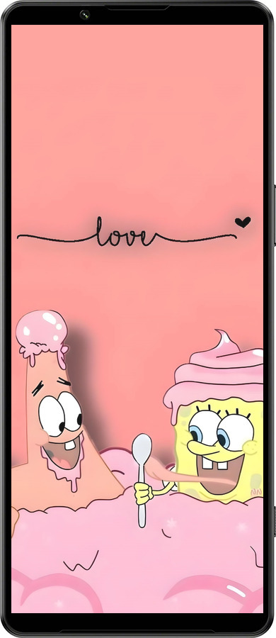 Силиконовый чехол Спанч Боб для Sony Xperia 1 IV - 6282u-2787 изображение 