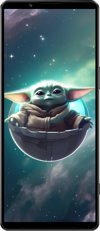 Силиконовый чехол Малышь йода для Sony Xperia 1 IV - 6294u-2787 изображение 