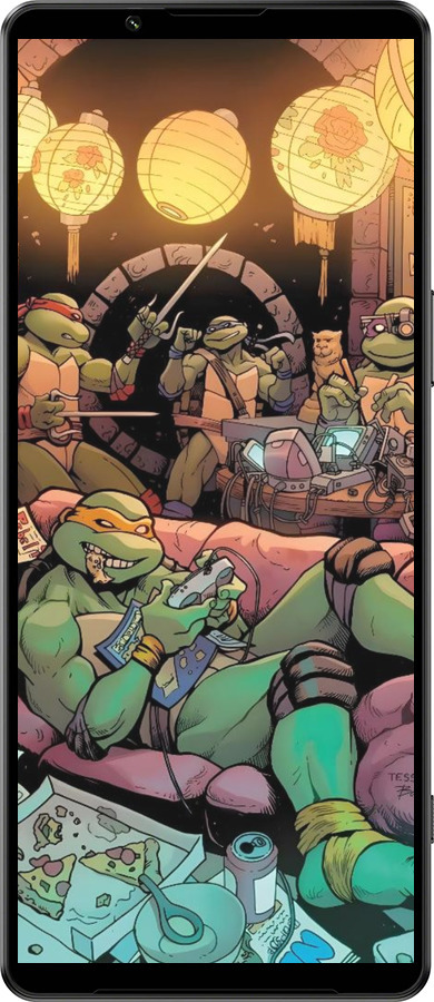 Силиконовый чехол Черепашки нинзя для Sony Xperia 1 IV - 6346u-2787 изображение 