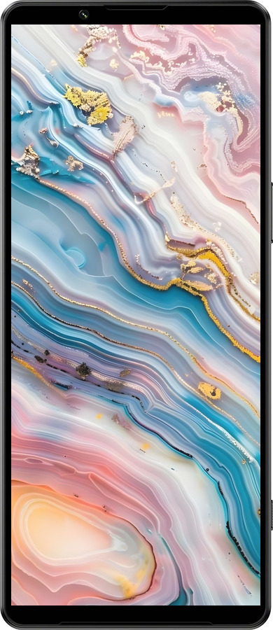 Силиконовый чехол Мрамор красивый для Sony Xperia 1 IV - 6376u-2787 изображение 