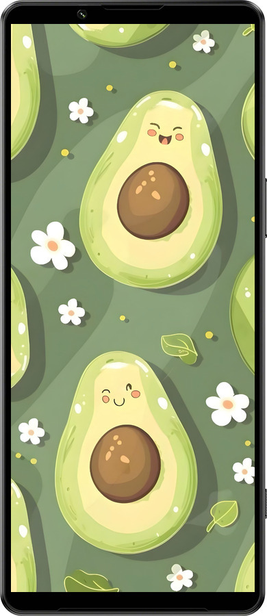 Силиконовый чехол Авокадо для Sony Xperia 1 IV - 6380u-2787 изображение 