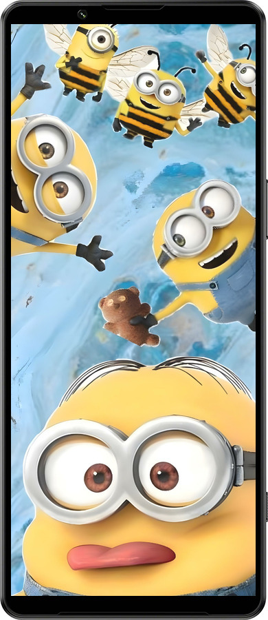 Силиконовый чехол Миньоны для Sony Xperia 1 IV - 6386u-2787 изображение 