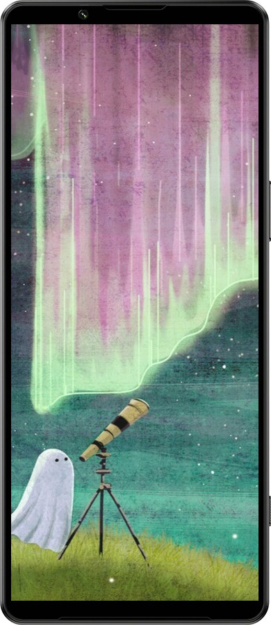 Силиконовый чехол Привидение и звезды для Sony Xperia 1 IV - 6443u-2787 изображение 