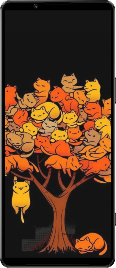 Силиконовый чехол Дерево и котики для Sony Xperia 1 IV - 6516u-2787 изображение 