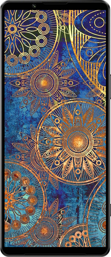 Силіконовий чехол Золотий візерунок для Sony Xperia 1 IV - 678u-2787 изображение 