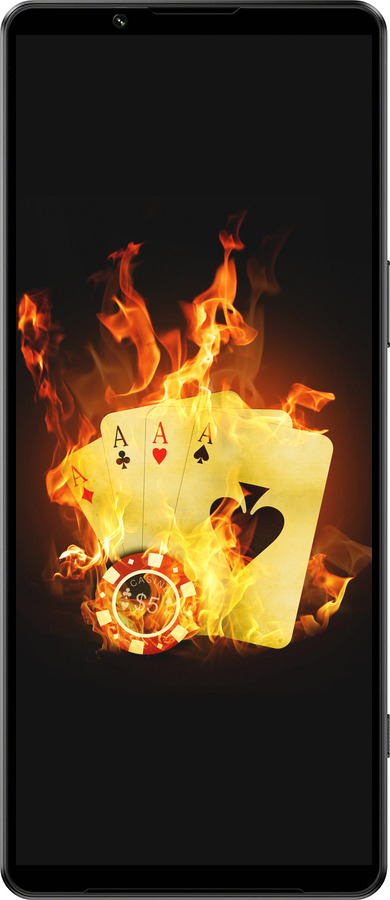 Силиконовый чехол Горящие карты для Sony Xperia 1 IV - 839u-2787 изображение 