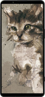 Силиконовый чехол Котёнок из пятен и линий для Sony Xperia 1 VI - 119u-3975 изображение 