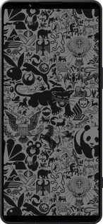 Силиконовый чехол Чёрно-серый стикер бомбинг для Sony Xperia 1 VI - 2432u-3975 изображение 