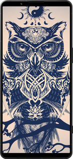 Силиконовый чехол Узорчатая сова для Sony Xperia 1 VI - 4000u-3975 изображение 