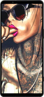 Силиконовый чехол Девушка в тату для Sony Xperia 1 VI - 4001u-3975 изображение 