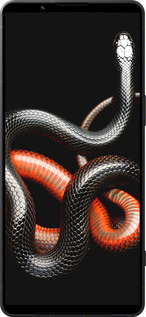 Силіконовий чехол Червоно-чорна змія на чорному фоні для Sony Xperia 1 VI - 4063u-3975 изображение 
