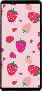 Силиконовый чехол Клубнички для Sony Xperia 1 VI - 4332u-3975 изображение 