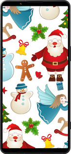 Силиконовый чехол Новогодний 1 для Sony Xperia 1 VI - 4614u-3975 изображение 