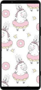 Силиконовый чехол Единорожки для Sony Xperia 1 VI - 4659u-3975 изображение 