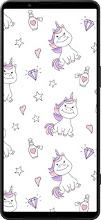 Силиконовый чехол Единорожка v2 для Sony Xperia 1 VI - 4703u-3975 изображение 