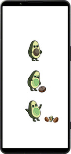 Силиконовый чехол Авокадо 1 для Sony Xperia 1 VI - 4857u-3975 изображение 