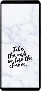 Силиконовый чехол Рискнуть или потерять шанс для Sony Xperia 1 VI - 4866u-3975 изображение 