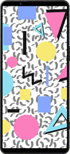 Силиконовый чехол Color shapes для Sony Xperia 1 VI - 4893u-3975 изображение 