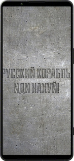 Силиконовый чехол Русский военный корабль иди на v6 для Sony Xperia 1 VI - 5239u-3975 изображение 