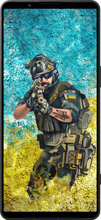 Силиконовый чехол Воин ЗСУ для Sony Xperia 1 VI - 5311u-3975 изображение 