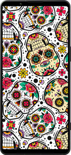 Силиконовый чехол Черепа для Sony Xperia 1 VI - 5471u-3975 изображение 