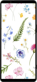 Силіконовий чехол Квітковий фон v2 для Sony Xperia 1 VI - 5472u-3975 изображение 