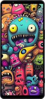 Силиконовый чехол Cмешные монстры для Sony Xperia 1 VI - 5549u-3975 изображение 