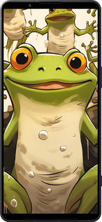 Силиконовый чехол Веселая жаба для Sony Xperia 1 VI - 5658u-3975 изображение 