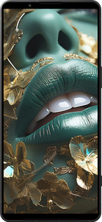 Силиконовый чехол Губы 2 для Sony Xperia 1 VI - 5667u-3975 изображение 