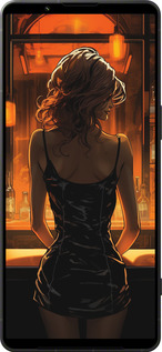 Силіконовий чехол Чохол для телефону Дівчина в барі для Sony Xperia 1 VI - 5947u-3975 изображение 