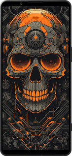 Силиконовый чехол Череп для Sony Xperia 1 VI - 5952u-3975 изображение 